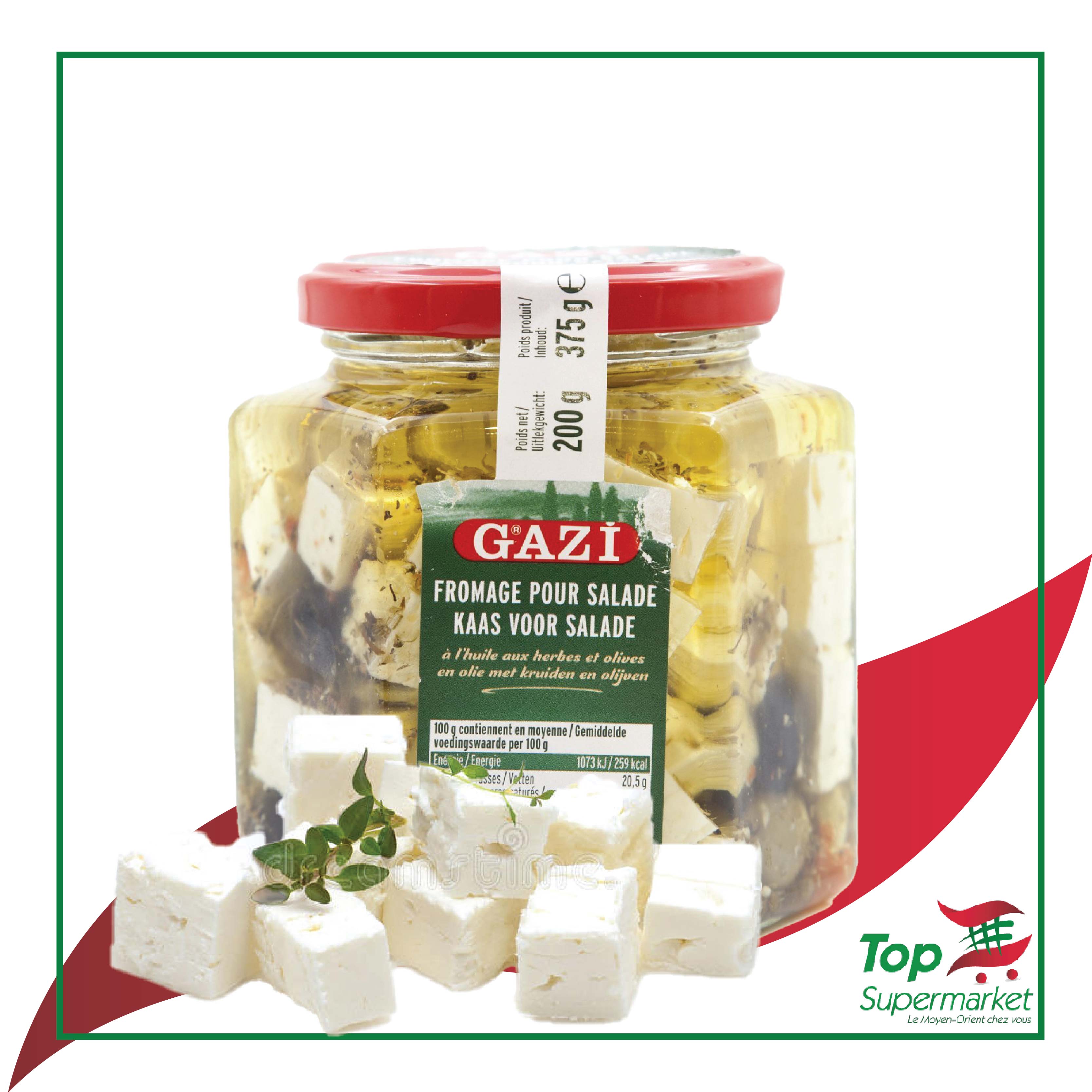 Gazi Feta cubes avec olives 375gr